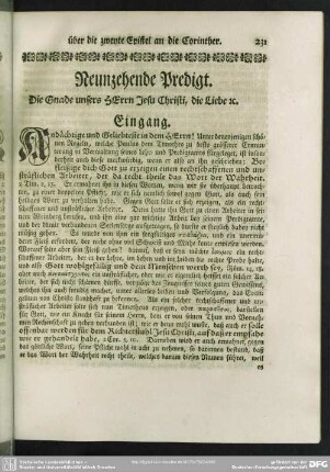 Neunzehende Predigt