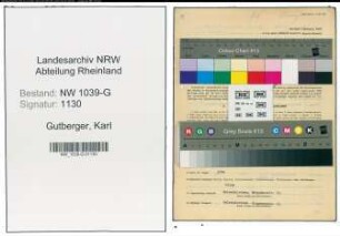 Entnazifizierung Karl Gutberger , geb. 22.02.1904 (Schlosser)