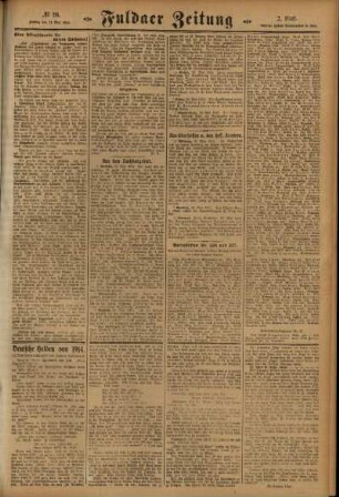 Zweite Ausgabe vom Freitag, den 21. Mai 1915.