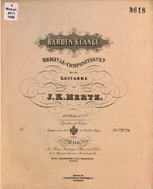 Barden-Klänge : Original-Compositionen für die Guitarre ; 13tes Werk, 15. Walzer im Ländlerstyl