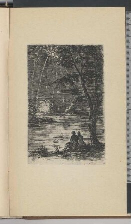 Eduard und Ottilie beim Betrachten des Feuerwerks