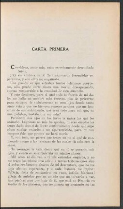 Carta primera