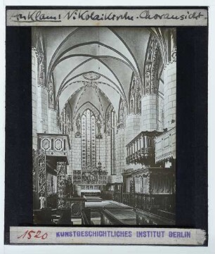 Anklam, Nikolaikirche : Innenansicht, Blick nach O