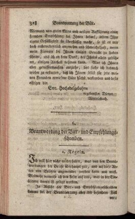 6. Beantwortung der Bitt- und Empfehlungsschreiben.