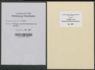 Amt Schlüsselburg - Flecken Schlüsselburg: Unterlagen der Revisionskommission - Band 1