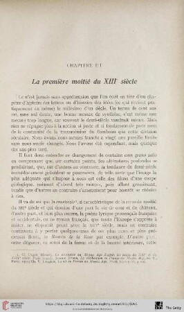 Chapitre III: La première moitié du XIIIe siècle