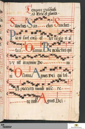 Sanctus und Agnus "Tempore paschali"