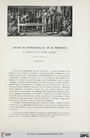 3. Pér. 28.1902: L' école de Fontainebleau et le Primatice, 1 : à propos d'un livre récent