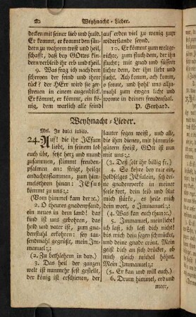 20-70, Weyhnachtslieder