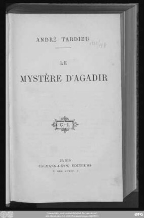 Le Mystère d'Agadir