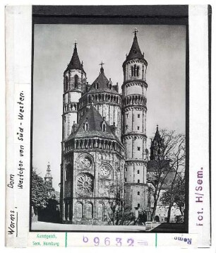 Worms: Dom, Westchor von Südwesten