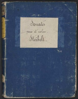 SIX SONATES POUR LE PIANO FORTE Avec Accompagnement d'un Violon obligé, COMPOSÉES et DEDIEES A sa Majesté La Reine de Prusse PAR D. STEIBELT OPERA XXVII. ... Prix 6.lt Propriété de l'Editeur, 1. e-Moll
