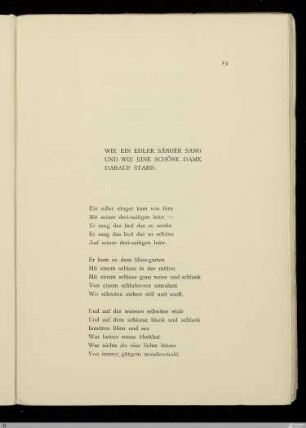 Wie ein edler Sänger sang und wie eine schöne Dame darauf starb / Paul Gérardy