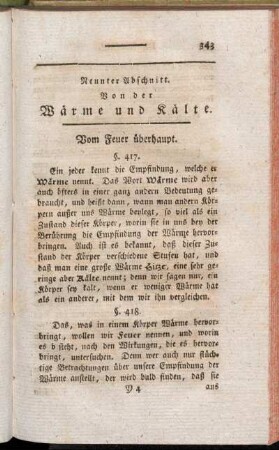 Vom Feuer überhaupt