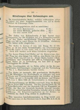 Mitteilungen über Hafenanlagen usw.