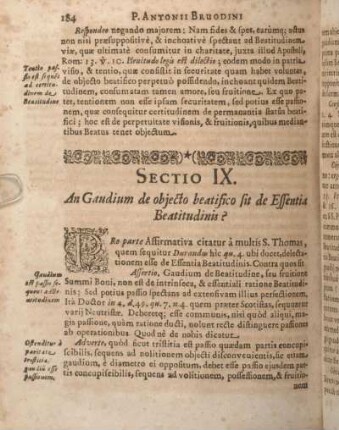 Sectio IX. An Gaudium de objecto beatifico sit de Essentiae Beatitudinis?