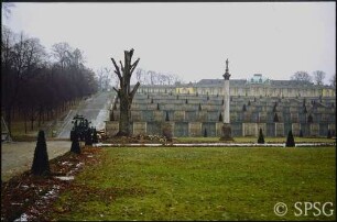 Potsdam, Park Sanssouci, Parterre Große Fontäne unterhalb der Sanssouci-Terrassen.