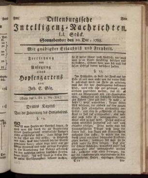 LI. Stück. Sonnabends : den 20. Dec., 1788.