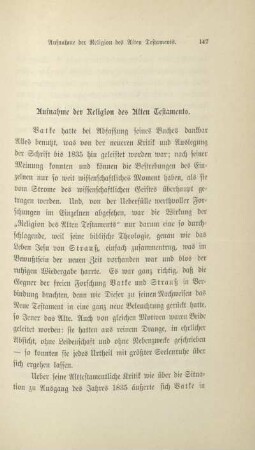 Aufnahme der Religion des Alten Testaments
