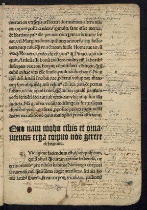 Quo nam modo cibis et ornamentis erga corpus nos gerere debeamus.