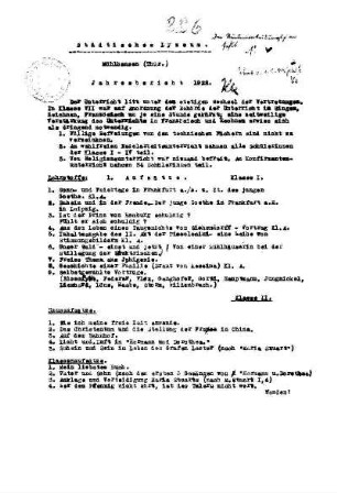 1921/22: Jahresbericht ... - 1921/22