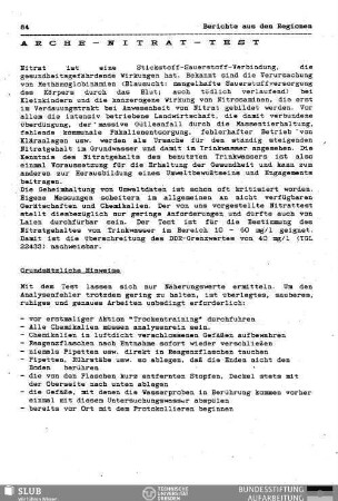 Arche-Nitrat-Test