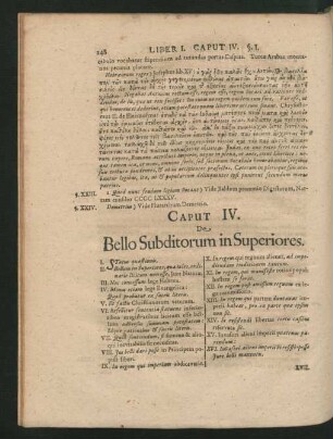 Caput IV. De Bello Subditorum in Superiores.