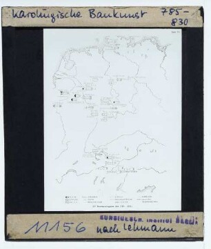 Karte (historisch-thematisch) : Architektur karolingisch (785-830)