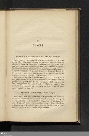 XV. Glaces
