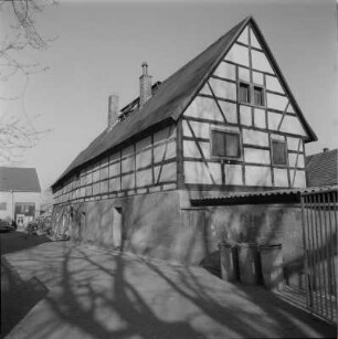 Dresden-Mickten, Altmickten Nr. 9 (ehemals Altmickten Nr. 10), Wohnstallhaus, Hofansicht, ehemalige Rückansicht