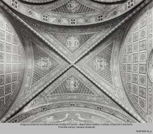 Freskenausstattung der Kapelle der Villa Corsini : Gewölbe mit Kirchenvätern