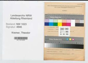 Entnazifizierung Theodor Kremer , geb. 06.12.1885 (Bergmann)