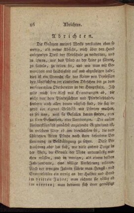 Abrichten.