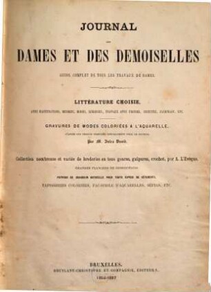 Journal des dames et des demoiselles. 1866/67