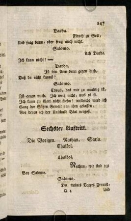 247-259, Sechster Auftritt. - Siebender Auftritt.