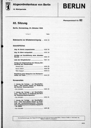 Nr. 82, 20. Oktober 1988