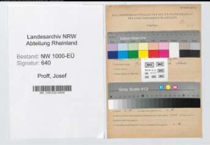 Entnazifizierung Josef Proff, geb. 19.06.1896 (Lehrer)