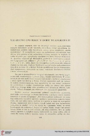 12: Malarstwo dworskie w dobie Władysława IV