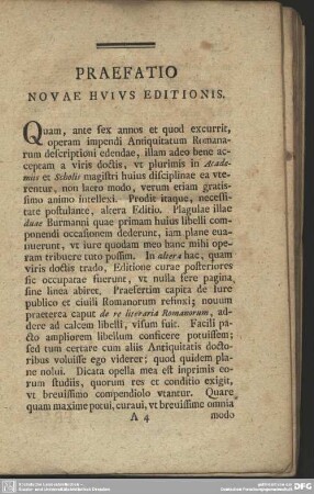 Praefatio Novae Huius Editionis