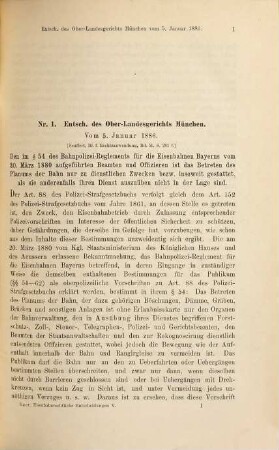 Eisenbahnrechtliche Entscheidungen deutscher, österreichischer und ungarischer Gerichte, sowie des Centralamtes für den internationalen Eisenbahntransport, 5. 1888