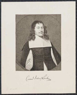 Icones Professorum Marpurgensium — Bildnis des Conrad Theodor Lincker (1622-1660)