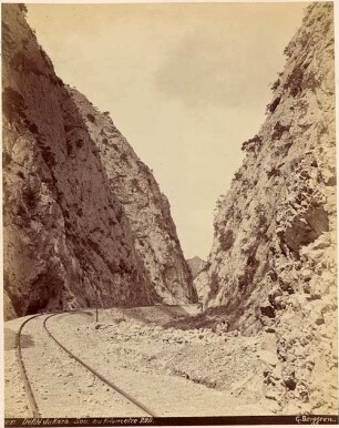 Schlucht von Karasu [Chemin de fer d'Anatolie]