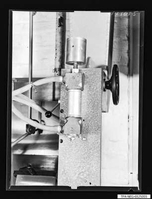 Warmspritzstand G 836, Detail, Foto 1965
