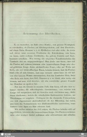 Erkennung der Blutflecken