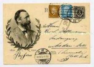 Postkarte zum 100. Geburtstag von Heinrich Stephan