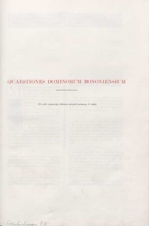Quaestiones Dominorum Bononiensium