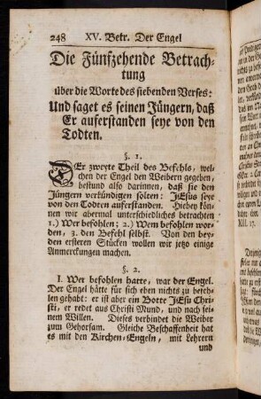 248-260, Die Fünfzehende Betrachtung
