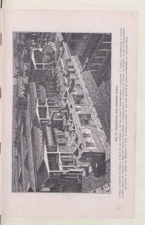 Fig. 37. Durchschnitt eines römischen Hauses