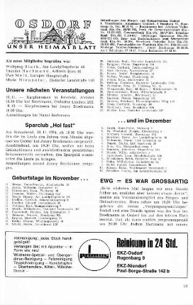 EWG = Es war großartig