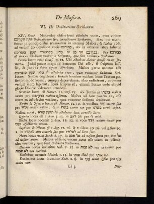 269-272, VI. De Ordinatione Scribarum. XIV. Sexto ...